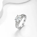Starlight Moissanite Silver Ring