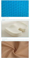 Ergonomic Memory Foam Gel Seat Cushion