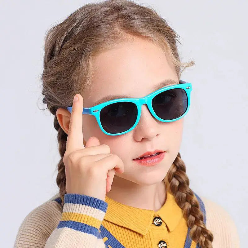 Flexible UV Protection Kids Sunglasses For Summer Fun