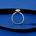 Sterling Silver Silver Square Moissanite Ring
