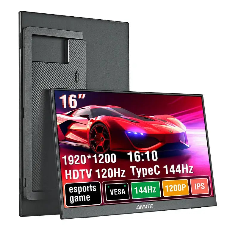 16 inch Portable Monitor 144Hz HDR IPS Gaming Monitor USB TYPE C HDMI for Phone Laptop Desktop Switch PS4 XBOX