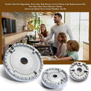 Gas Stove Burner Crown Flame Cap Set For Efficient Cooking