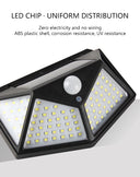 100LED Solar Wall Lamp Outdoor Waterproof Motion Sensor Lamp