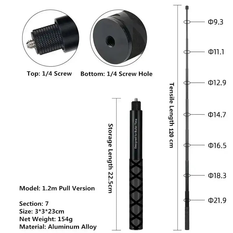 Stealth Selfie Monopod for Action Cams — product view 10
