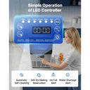 SucceBuy Commercial Ice Maker Machine Stainless Steel Ice Maker