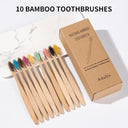 Eco-Friendly Bamboo Toothbrush Set for Gentle Oral Care