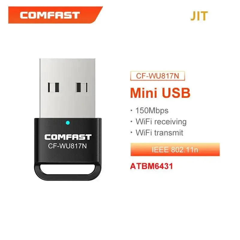 Mini USB WiFi Adapter With Antenna For Fast Internet Access