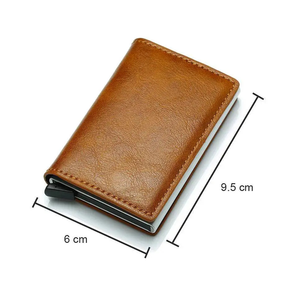 Carbon Fiber RFID Blocking Men's Wallet Aluminum Holder