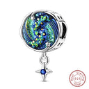 Sterling Silver Blue Purple Butterfly