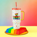 Meoky Cup 40oz Large Tumbler With Straw Lid Insulation