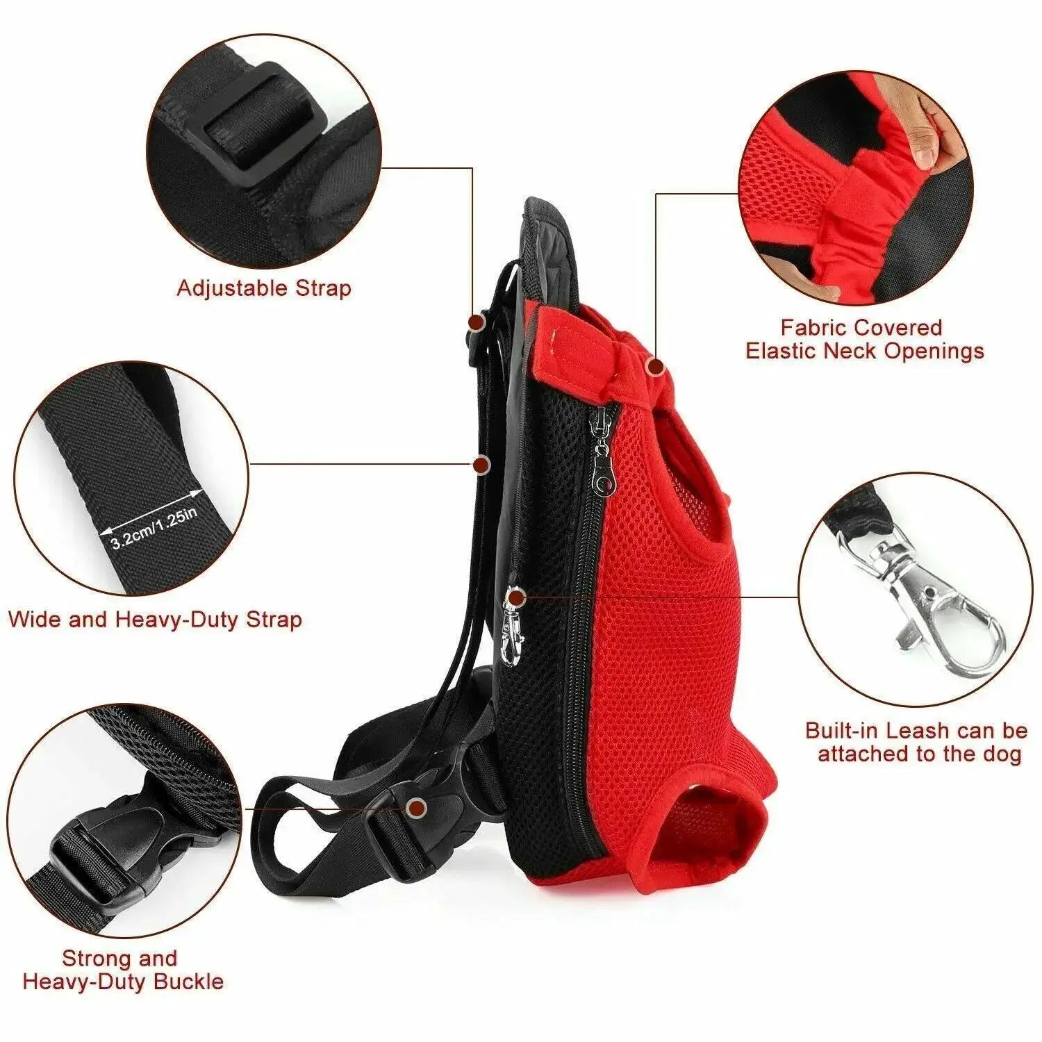 TrailPaw Mesh Pet Backpack Carrier Lightweight Breathable