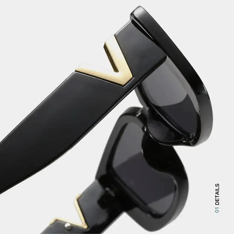Retro Rectangle Sunglasses Women Brand Designer Vintage