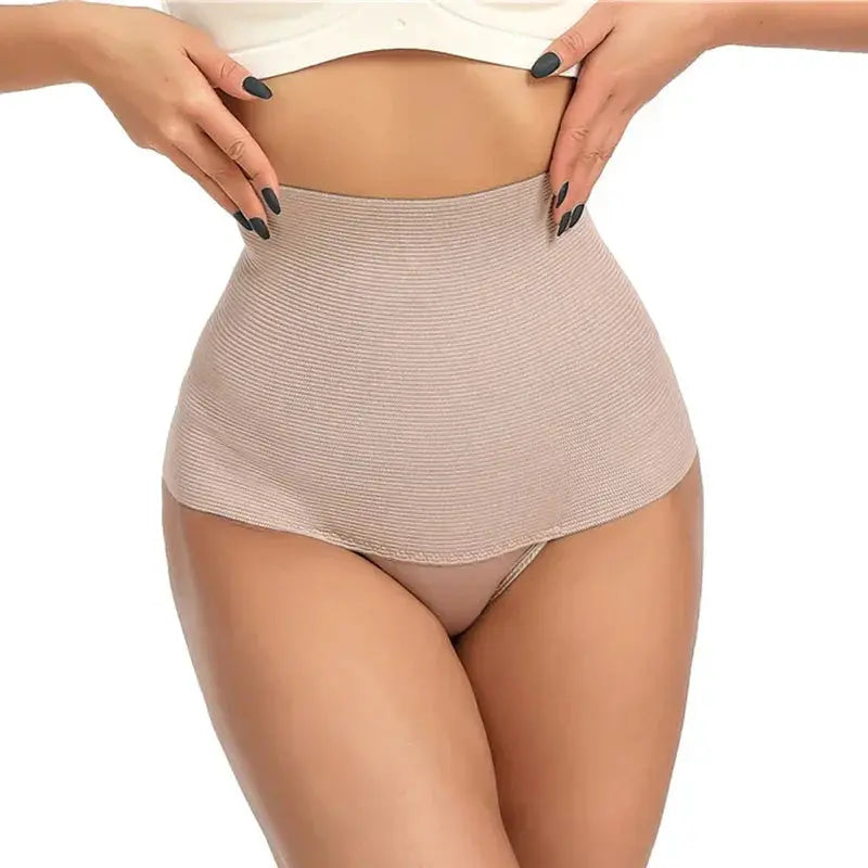 High Waist Seamless Shapewear Panties With Tummy Control
