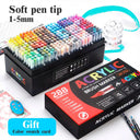 Waterproof Paint Markers Brush Tip