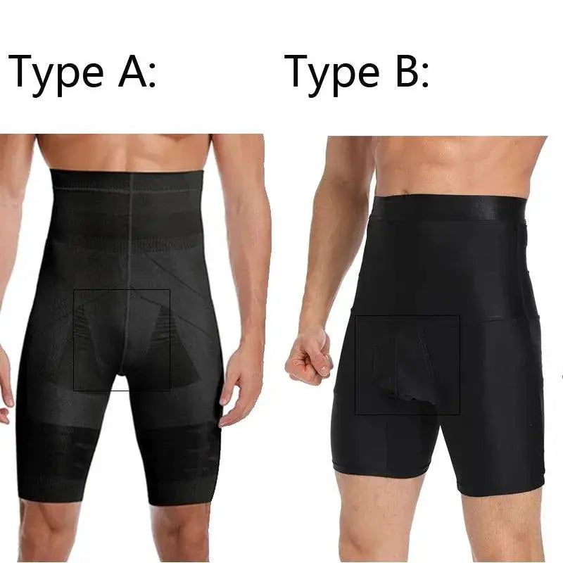 Mens Sculpting Body Shaper Shorts For Tummy Control Fit