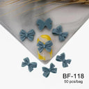 Ribbon Bow Nail Art Kit Elegant Black White Design Set