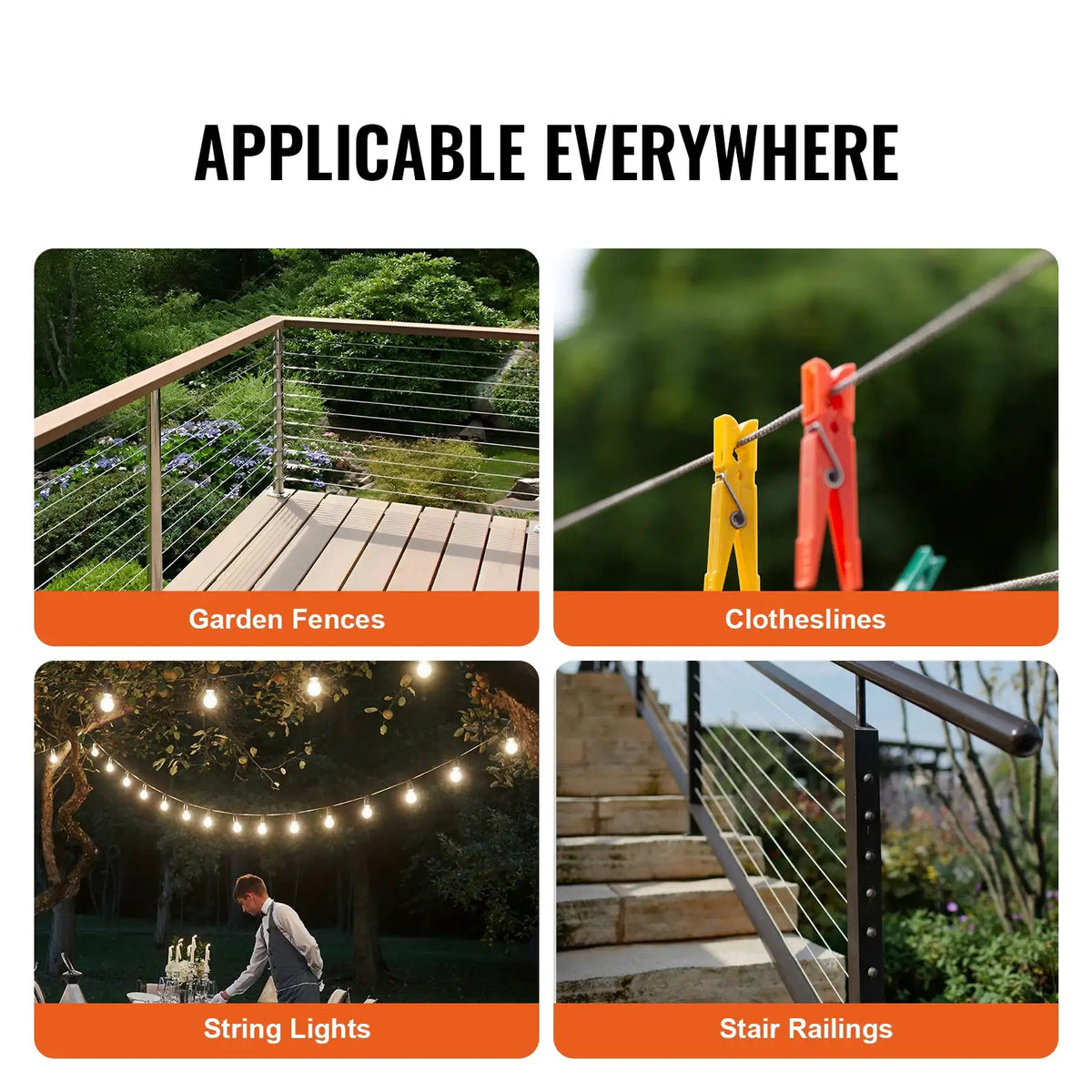 Premium Steel Cable Kit For Railing — product image 5