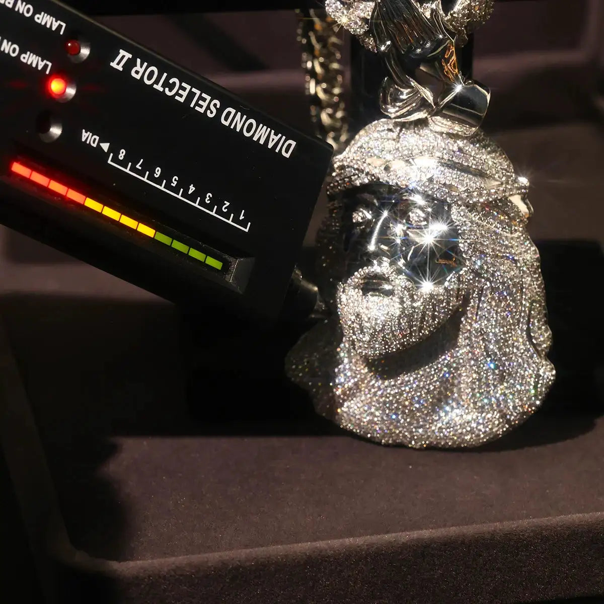 CZ Hip Hop Mens Charm Iced Out Jesus Praying Hands — product view 6
