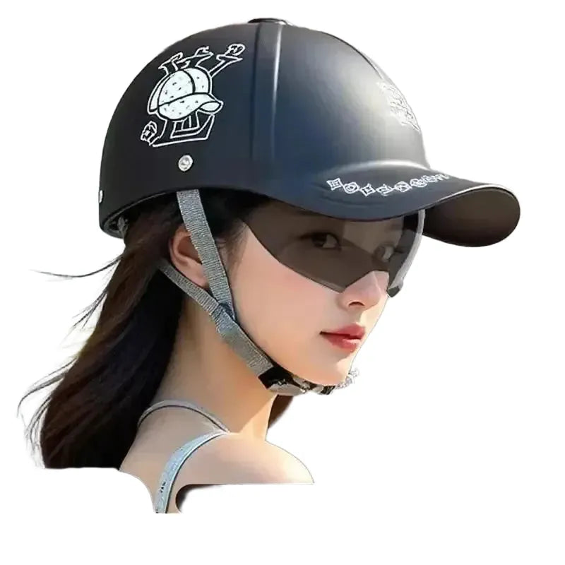 Retro Baseball Cap Safety Helmet — product view 1