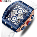 CURREN Chronograph Square Dial Men's Wristwatch Luxury Timepiece
