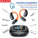 HTC NE27 Wireless Earbuds Bluetooth 5.4 AI Translator Real Time Glowing Earhook