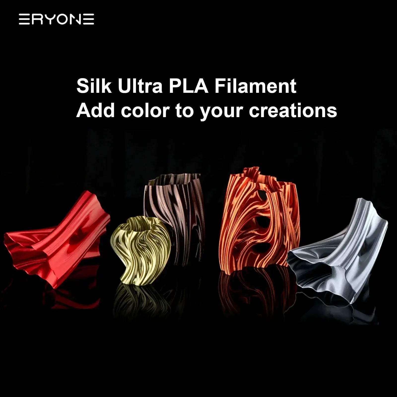 Eryone Ultra Silk PLA Filament 1kg 1.75mm No Clogging