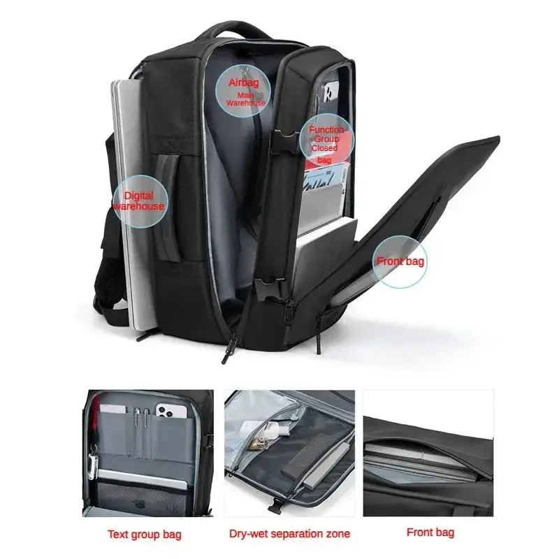 Expandable Backpack - Men Everyday — product view 15