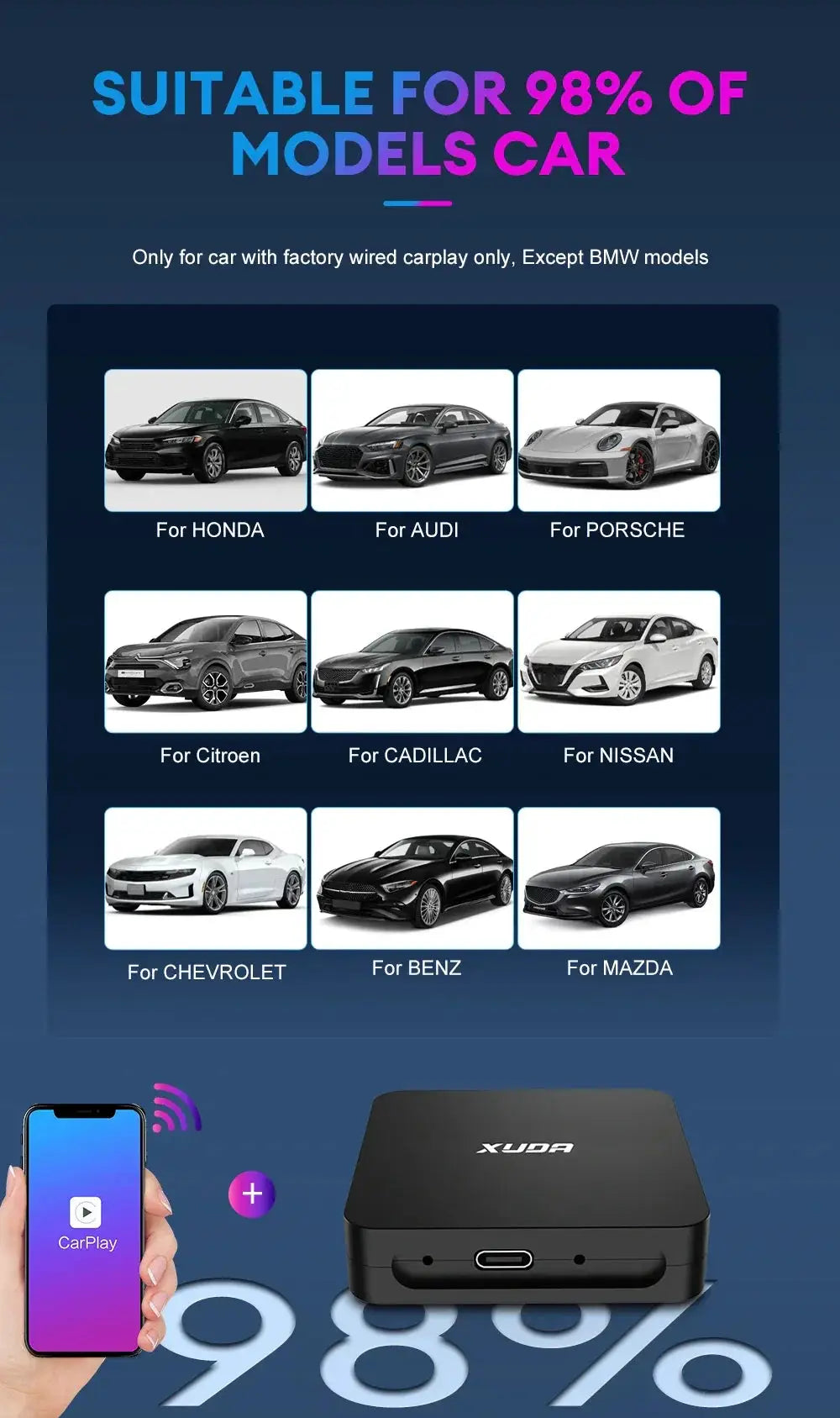 Wireless CarPlay Android Auto Adapter Edition AA — product view 11