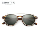 ZENOTTIC Vintage Steampunk Clip-On Sunglasses for All Styles