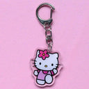 Anime Hello Kitty & My Melody Keychain Set for Fans
