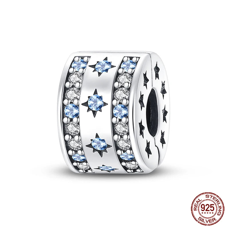 Sterling Silver Winter Snowflake Four Leaf