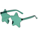Frameless Star-Shaped Sunglasses for Cosplay and Fashion