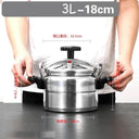 Pressure Cooker Aluminum Alloy 18L Large Capacity Gas Compatible