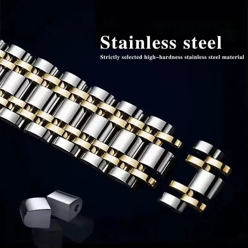 Steel Chronograph Watch Timepiece With Luminous Hands
