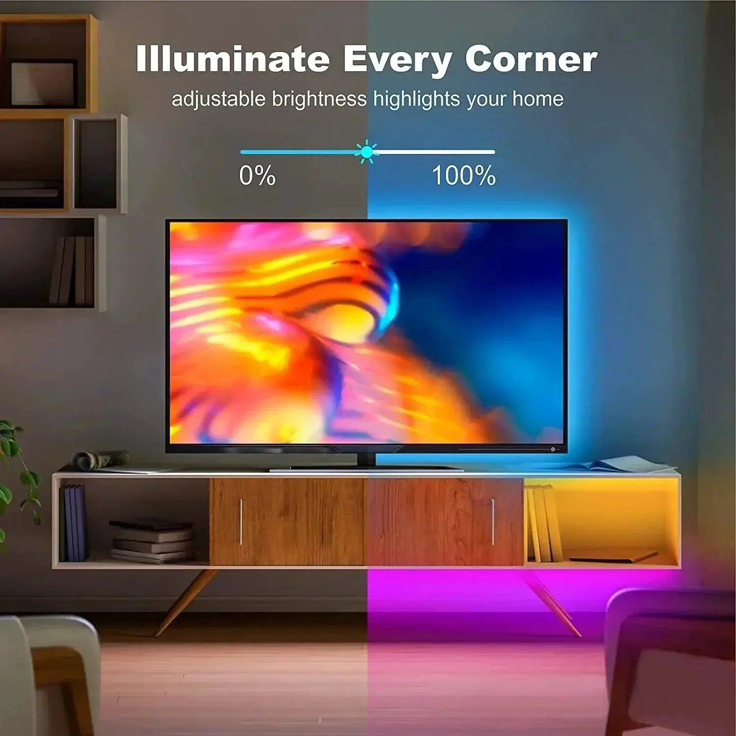 RGB Bluetooth LED Strip Light for Colorful Mood Lighting