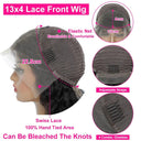 Chocolate Brown Deep Wave HD Lace Front Human Hair Wig