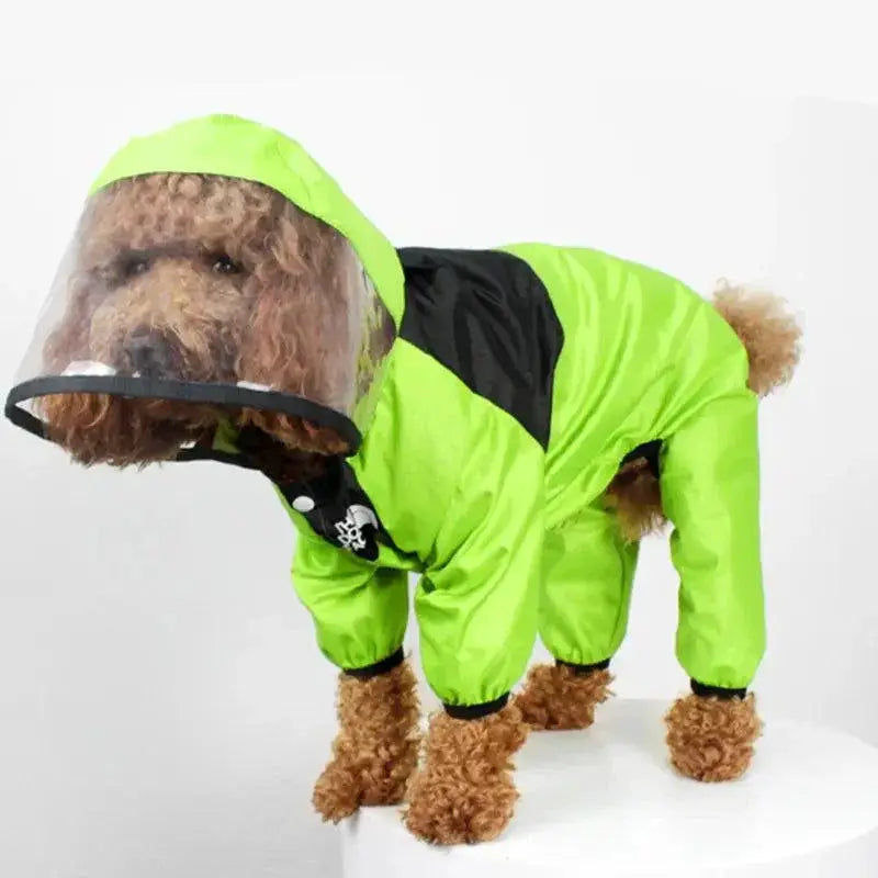Dog Raincoat with Hoodie Waterproof Pet Clothes for Dogs