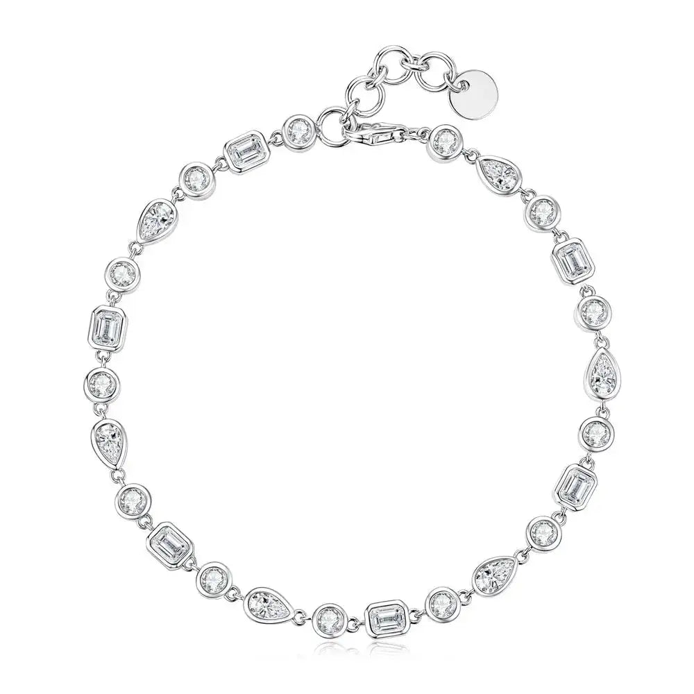 Elegant Gold Moissanite Tennis Bracelet Style DBPFC — product image 10
