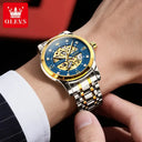 Olevs Men Skeleton Mechanical Watch