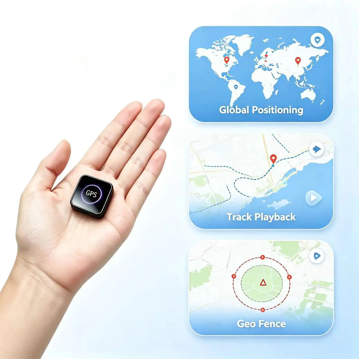 Mini Magnetic GPS Tracker, ‑Time Hidden Tracking G10 Battery — product view 1