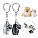 Keeps Ashes Secure Pet Urn Keychain