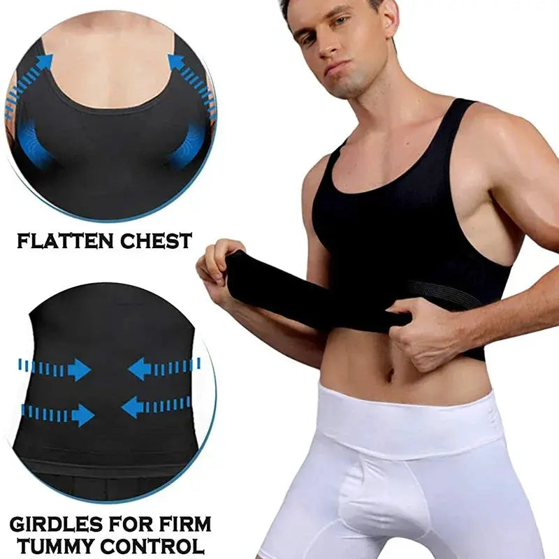 Men Slimming Compression Tank Top For Workout Support