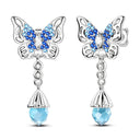 Sterling Silver Chameleon Dragonfly Butterfly