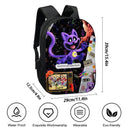 2 Pcs Set Smiling Anime Critters Backpack With Pencil Bags