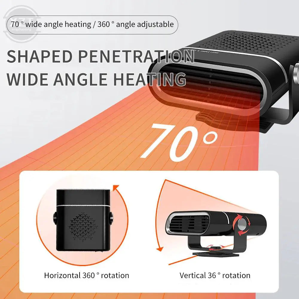 12/24V 1000W Portable Car Heater Defroster Demister Fan - OurLum.com