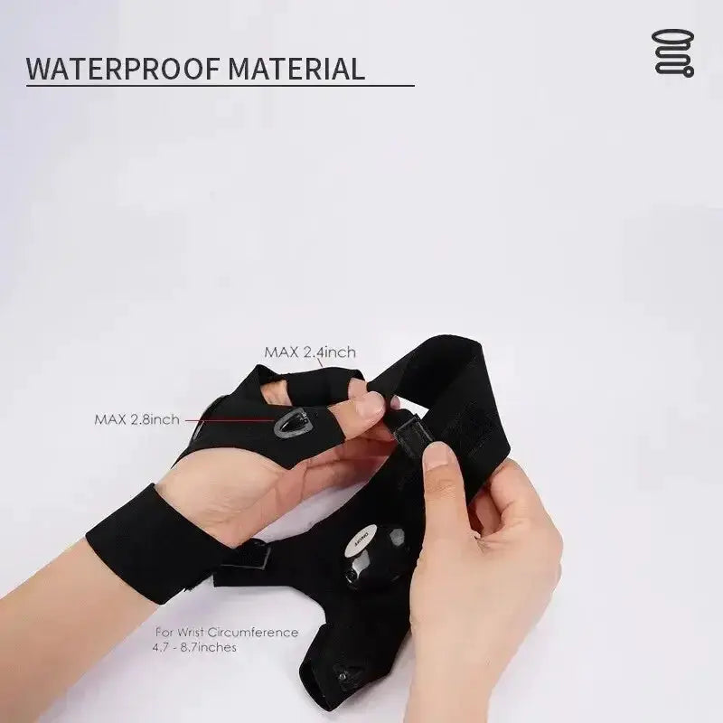 Night Light Waterproof LED Fishing Gloves for Outdoor Use