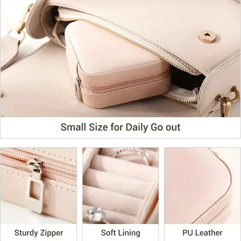Mini Jewelry Storage Box Portable Travel Case for Women