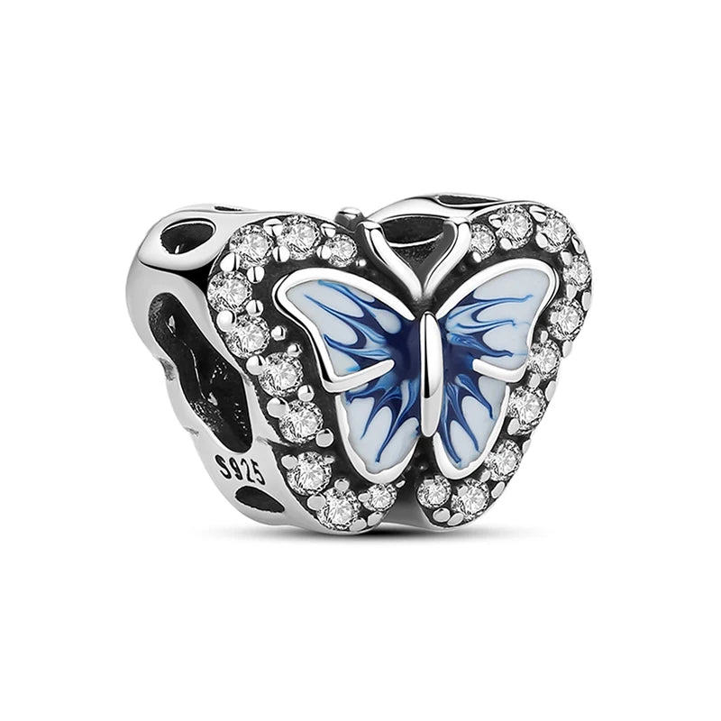 Sterling Silver Charm Firefly Butterfly