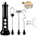3 In 1 Electric Milk Frother Rechargeable Handheld Mixer