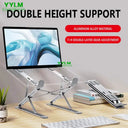 Aluminum Laptop Stand - Foldable Cooling Riser
